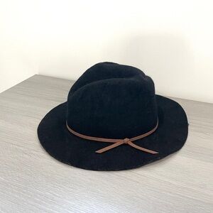 Brixton Black Valley Fedora 100% Felt Wool Hat